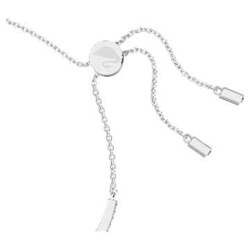 Swarovski Iconic Swan bracelet, Swan, Black, Rhodium plated - Swarovski, 5614119