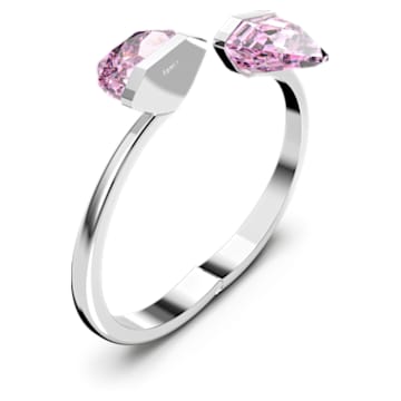 Lucent 手镯, 磁扣、超大仿水晶, 粉红色, 不锈钢 - Swarovski, 5615110