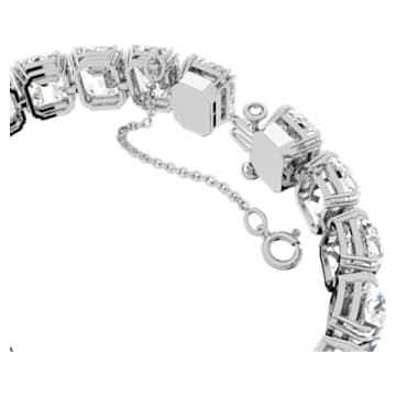 Millenia bracelet, Octagon cut, White, Rhodium plated - Swarovski, 5618699