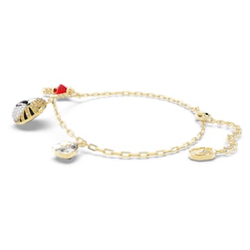 Zodiac Tiger bracelet, Tiger, Multicolored, Gold-tone plated - Swarovski, 5620295