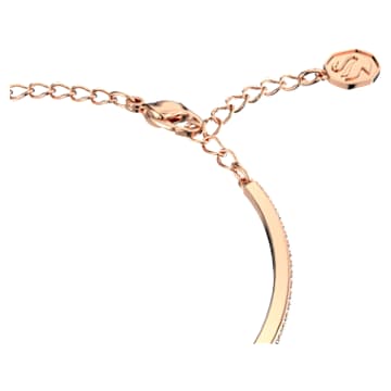 Millenia bangle, Octagon cut, Pavé, Pink, Rose gold-tone plated - Swarovski, 5620555