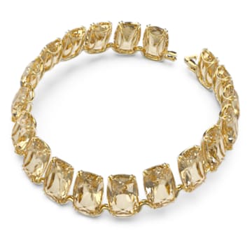 Harmonia choker, Oversized floating crystals, Gold tone, Gold-tone plated - Swarovski, 5620655