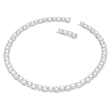 Millenia necklace, Trilliant cut, White, Rhodium plated - Swarovski, 5621138