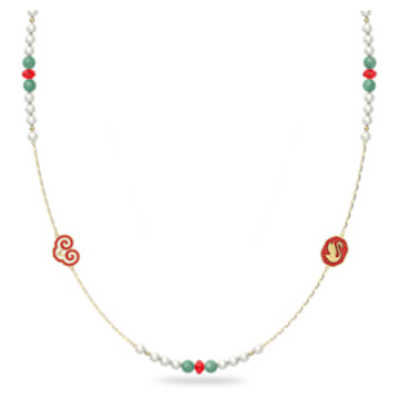 Gratia necklace, Multicolored, Gold-tone plated - Swarovski, 5622092
