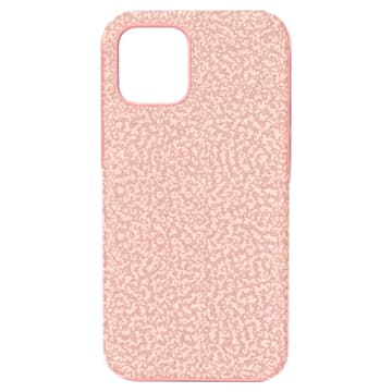 High smartphone case, iPhone® 12/12 Pro, Pale pink - Swarovski, 5622305