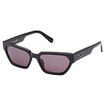 太阳眼镜, 窄款猫眼, SK0348 01A, 黑色 - Swarovski, 5625306