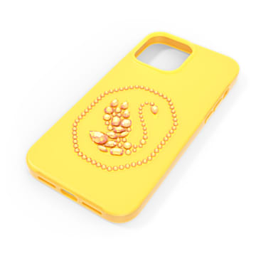 Smartphone case, Swan, iPhone® 13 Pro Max, Yellow - Swarovski, 5625637