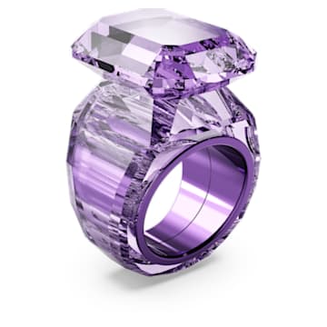 Lucent cocktail ring, Octagon cut, Purple - Swarovski, 5629244