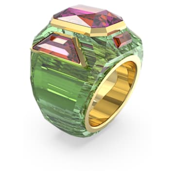 Chroma 个性戒指, 彩色, 镀金色调 - Swarovski, 5630315