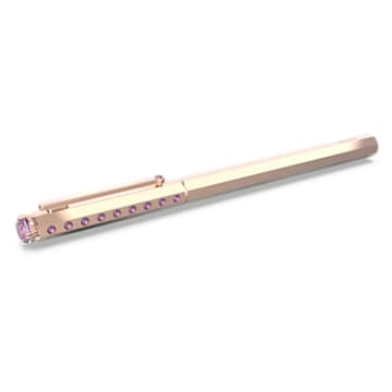 圆珠笔, 经典, 粉红色, 镀玫瑰金色调 - Swarovski, 5631210