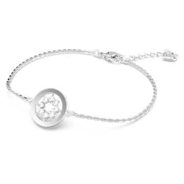 Further bracelet, Round shape, White, Rhodium plated - Swarovski, 5632067
