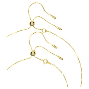 Cariti 项链, 套装 (2), 红豆冰, 红色, 镀金色调 - Swarovski, 5634700