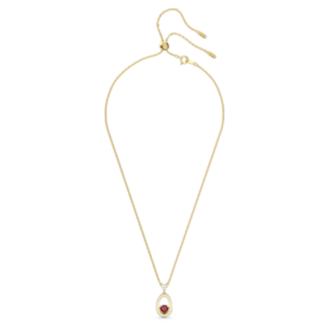 Cariti pendant, Red bean, Red, Gold-tone plated - Swarovski, 5634709
