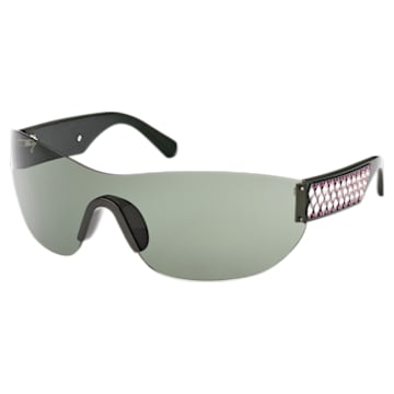 Sunglasses, Mask, Gradient tint, SK0364 98Q, Multicolored - Swarovski, 5634746