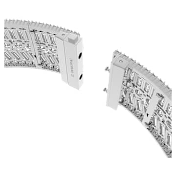 Hyperbola choker, Mixed cuts, White, Rhodium plated - Swarovski, 5635347