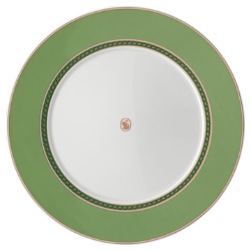 Signum 餐碟, 瓷器, 绿色 - Swarovski, 5635500
