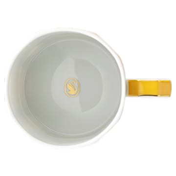 Signum mug with lid, Porcelain, Yellow - Swarovski, 5635536