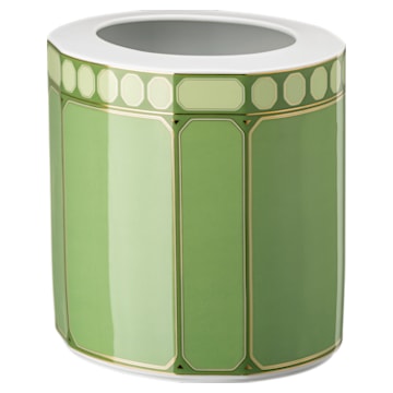 Signum vase, Porcelain, Medium, Green - Swarovski, 5635543