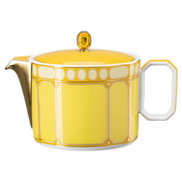 Signum teapot, Porcelain, Small, Yellow - Swarovski, 5635549