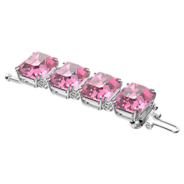 Millenia extender, Octagon cut, Pink, Rhodium plated - Swarovski, 5635624