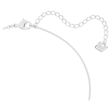 Lilia necklace, Butterfly, White, Rhodium plated - Swarovski, 5636421