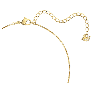 Lovely necklace, Heart, White, Gold-tone plated - Swarovski, 5636449