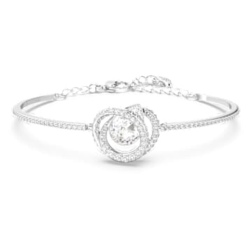 Generation 手镯, 白色, 镀铑 - Swarovski, 5636592