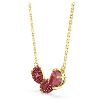 Cariti pendant, Red bean, Red, Gold-tone plated - Swarovski, 5638344