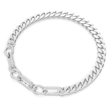 Dextera 项链, 匠心之作, 混合連結, 白色, 镀铑 - Swarovski, 5639333