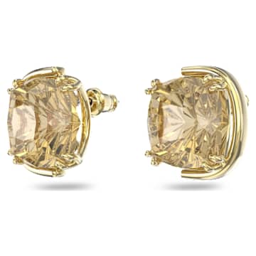 Harmonia 耳钉, 枕形切割, 金色, 镀金色调 - Swarovski, 5640044