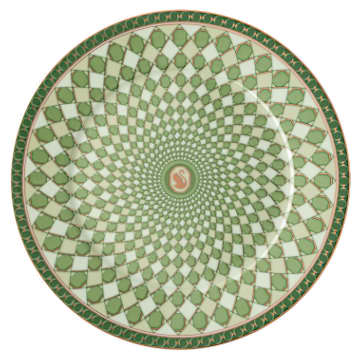 Signum plate set, Porcelain, Medium, Multicolored - Swarovski, 5640061