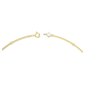 Constella 项链, 圆形切割, 白色, 镀金色调 - Swarovski, 5640177