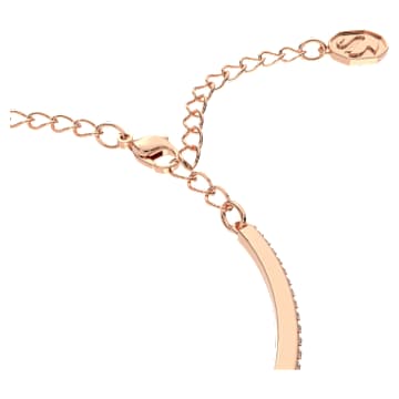 Millenia bangle, Trilliant cut, White, Rose gold-tone plated - Swarovski, 5640555