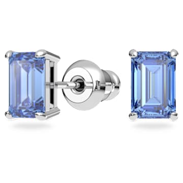Millenia set, Octagon cut, Blue, Rhodium plated - Swarovski, 5641171