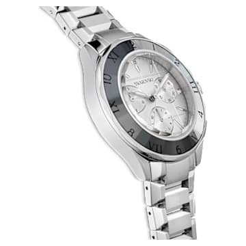 39mm watch, Swiss Made, Metal bracelet, Silver tone, Stainless steel - Swarovski, 5641297
