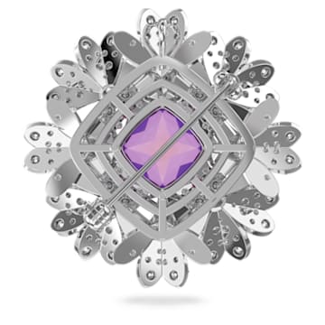 Eternal Flower pendant and brooch, Flower, Pink, Mixed metal finish - Swarovski, 5642858