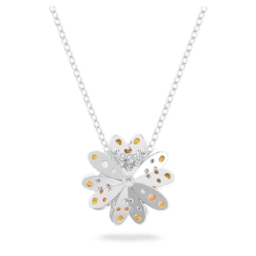 Eternal Flower pendant, Flower, Multicolored, Mixed metal finish - Swarovski, 5642867