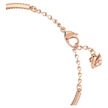 Swarovski Sparkling Dance bangle, Clover, White, Rose gold-tone plated - Swarovski, 5642925