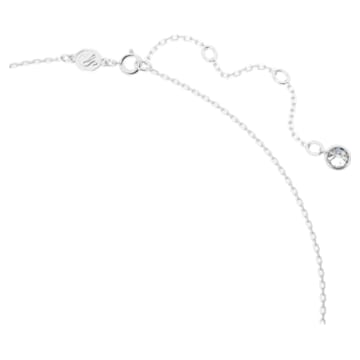 Ortyx necklace, Triangle cut, White, Rhodium plated - Swarovski, 5643021