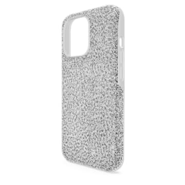 High smartphone case, iPhone® 13 Pro, Silver tone - Swarovski, 5643041