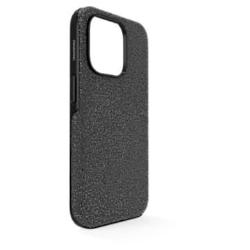 High smartphone case, iPhone® 14 Pro, Black - Swarovski, 5644912