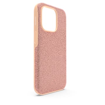 High smartphone case, iPhone® 14 Pro, Rose gold tone - Swarovski, 5644924