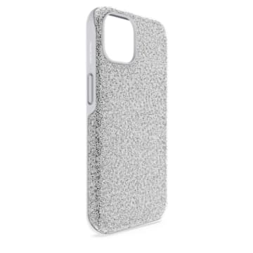 High smartphone case, iPhone® 14, Silver tone - Swarovski, 5644926