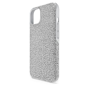 High smartphone case, iPhone® 14, Silver tone - Swarovski, 5644926