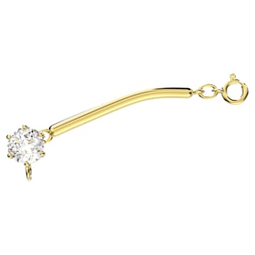 Constella 延长链, 圆形切割, 白色, 镀金色调 - Swarovski, 5645633