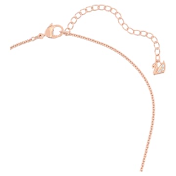 Angelic Square necklace, Square cut, White, Rose gold-tone plated - Swarovski, 5646715