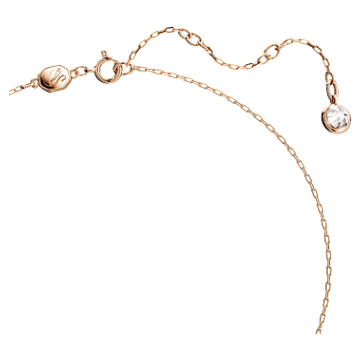 Swarovski Iconic Swan pendant, Swan, Small, White, Rose gold-tone plated - Swarovski, 5647555