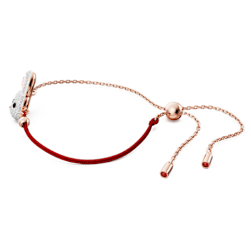 Zodiac Rabbit bracelet, Rabbit, Multicolored, Rose gold-tone plated - Swarovski, 5647976