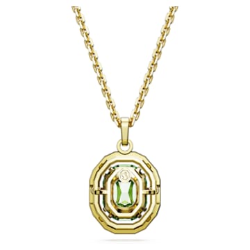 Chroma pendant, Octagon cut, Multicolored, Gold-tone plated - Swarovski, 5648446