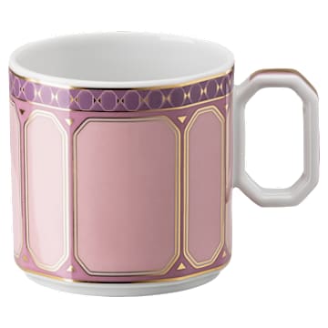 Signum 咖啡杯连茶碟, 瓷器, 粉红色 - Swarovski, 5648491